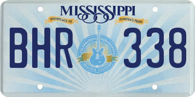 MS license plate BHR338