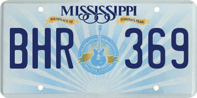 MS license plate BHR369