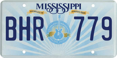 MS license plate BHR779
