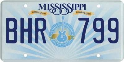 MS license plate BHR799