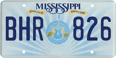 MS license plate BHR826