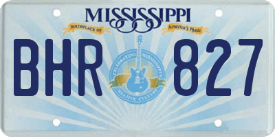 MS license plate BHR827