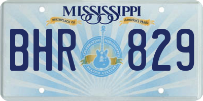 MS license plate BHR829