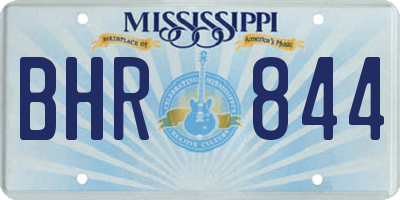 MS license plate BHR844