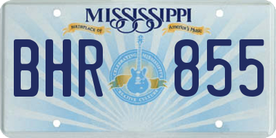 MS license plate BHR855