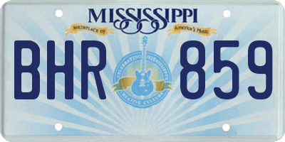 MS license plate BHR859