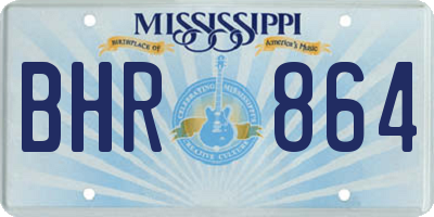 MS license plate BHR864