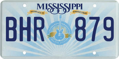 MS license plate BHR879
