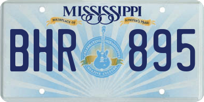 MS license plate BHR895