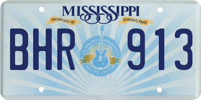 MS license plate BHR913