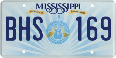 MS license plate BHS169