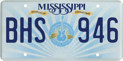 MS license plate BHS946