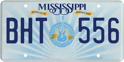 MS license plate BHT556