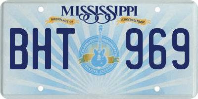 MS license plate BHT969
