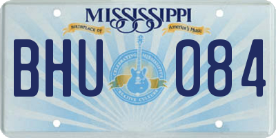 MS license plate BHU084