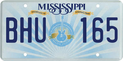 MS license plate BHU165