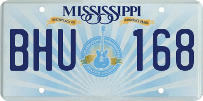 MS license plate BHU168