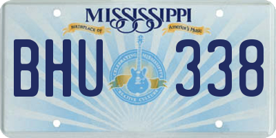 MS license plate BHU338