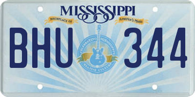 MS license plate BHU344