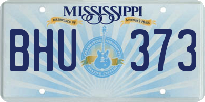 MS license plate BHU373