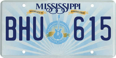 MS license plate BHU615