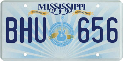MS license plate BHU656