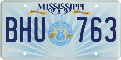 MS license plate BHU763