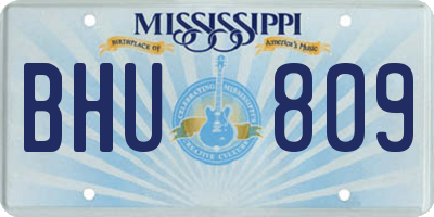 MS license plate BHU809