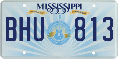 MS license plate BHU813