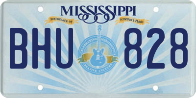 MS license plate BHU828