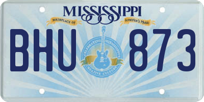 MS license plate BHU873