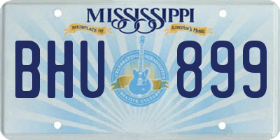 MS license plate BHU899