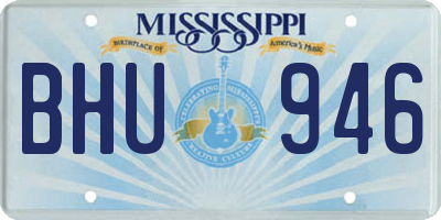 MS license plate BHU946