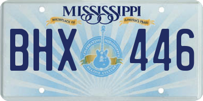 MS license plate BHX446