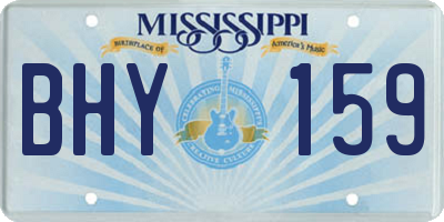 MS license plate BHY159