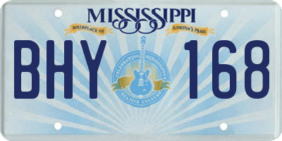MS license plate BHY168