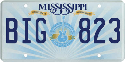 MS license plate BIG823