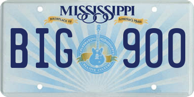 MS license plate BIG900