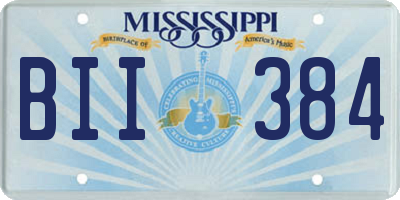 MS license plate BII384
