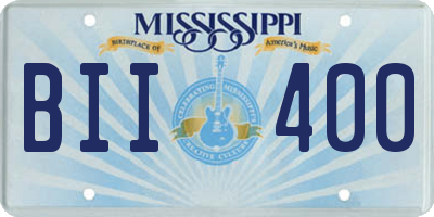 MS license plate BII400