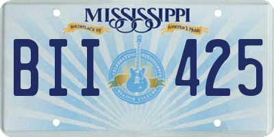 MS license plate BII425