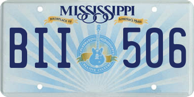 MS license plate BII506