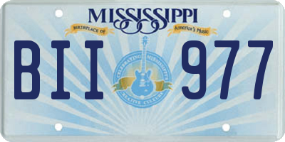 MS license plate BII977