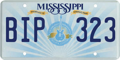 MS license plate BIP323