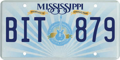 MS license plate BIT879