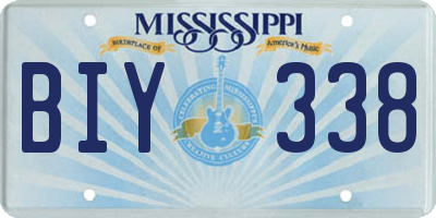 MS license plate BIY338
