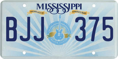 MS license plate BJJ375