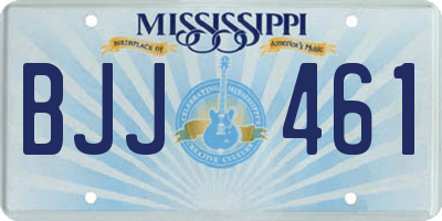 MS license plate BJJ461