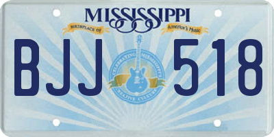 MS license plate BJJ518