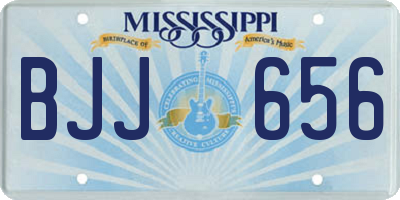 MS license plate BJJ656